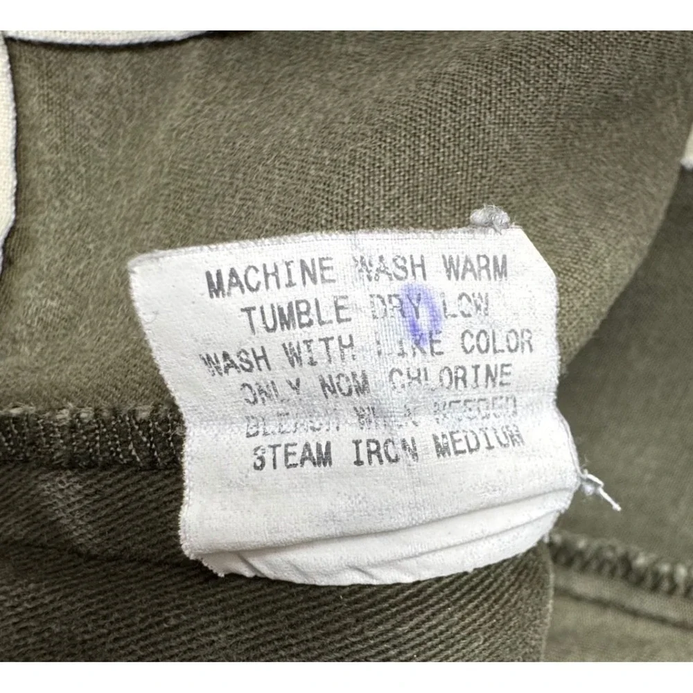 Polo Ralph Lauren Chino Pants 32x30 Olive Green Cotton Pleated Classic Preppy